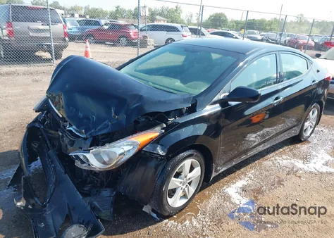 2013 Hyundai Elantra Gls из США, поврежденный, VIN KMHDH4AE2DU927216